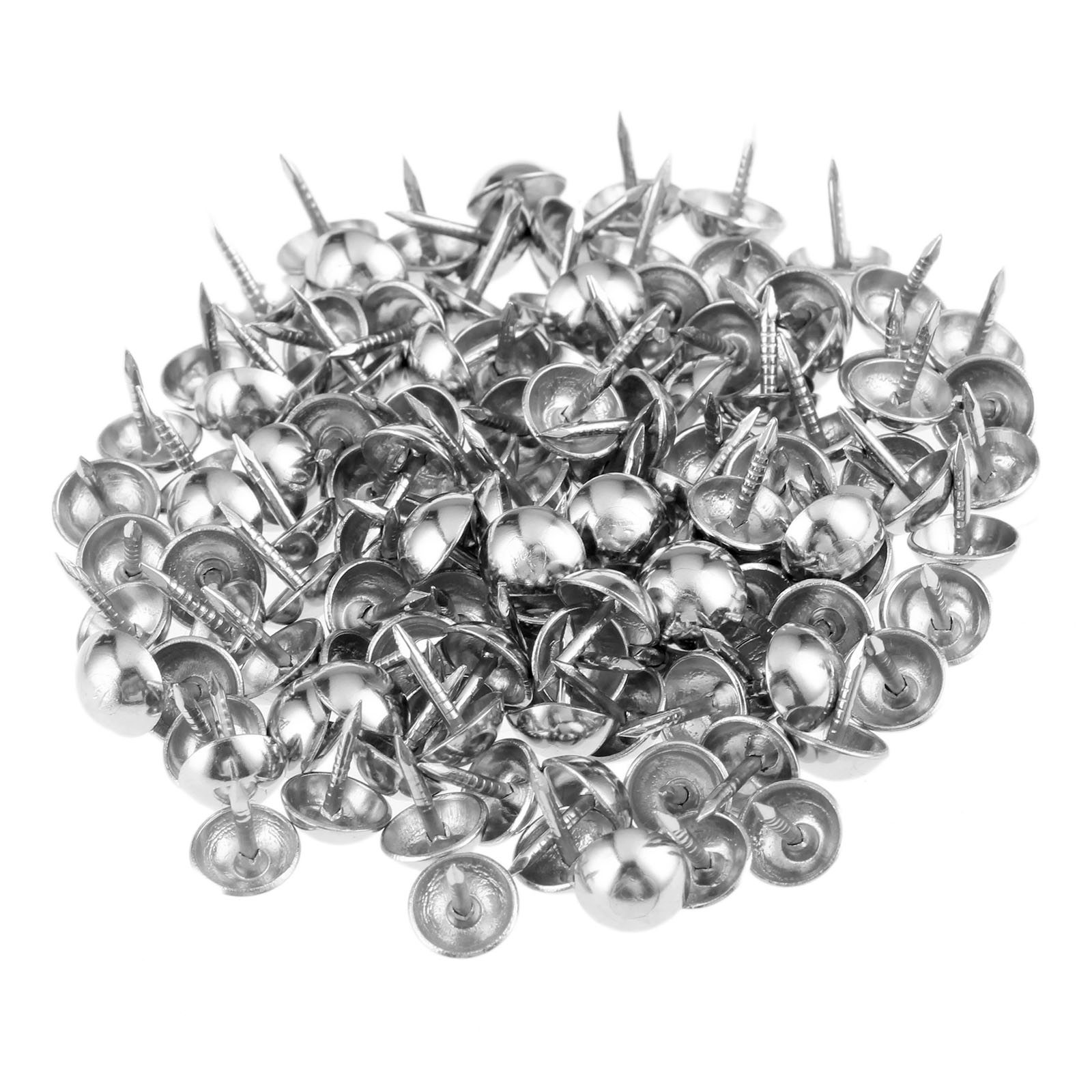 Embellishments For Scrapbooking - 100Pcs 7x10mm Silvery Pushpin Doornail Hardware