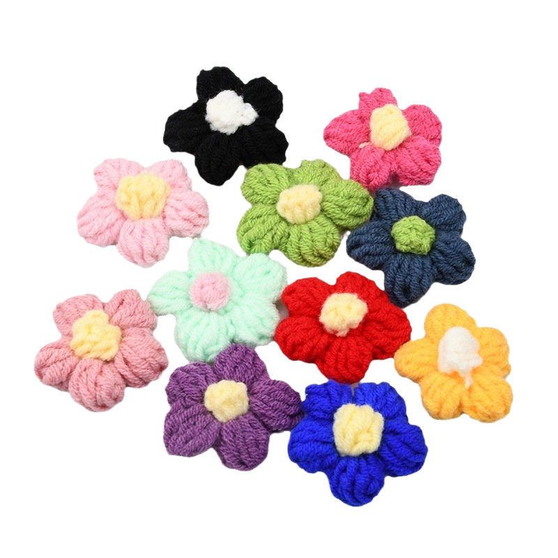 Handmade Crochet Five Petal Fl - Craft Embellishment recension och pris