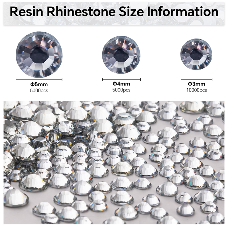 Clear 2-5mm Wholesale Package  - Hotfix Rhinestone Sheet recension och pris