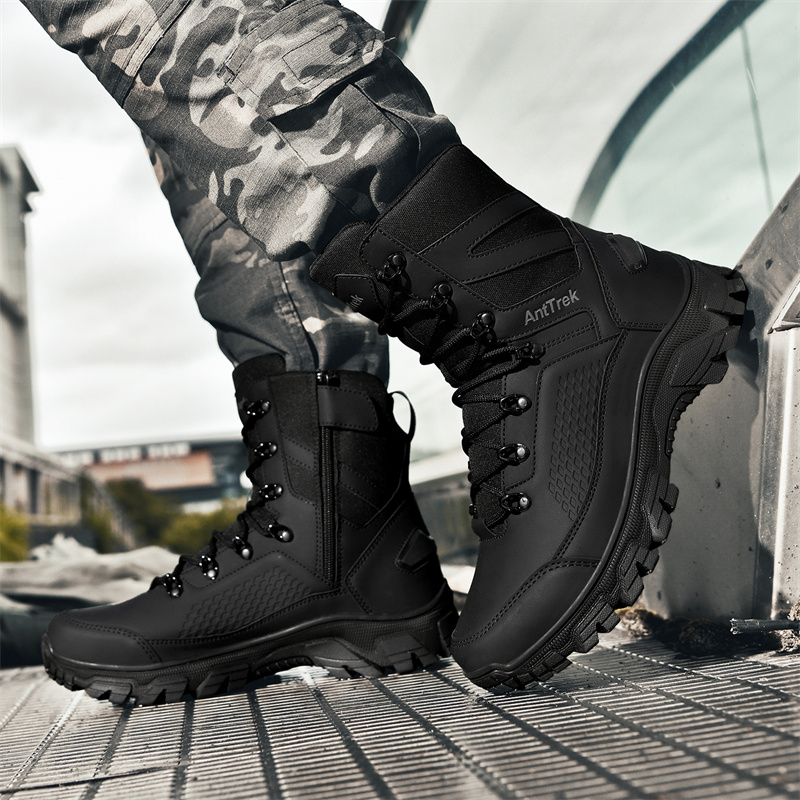 2025 New Tactical Boots Men Bo - Guipure Lace Panel recension och pris