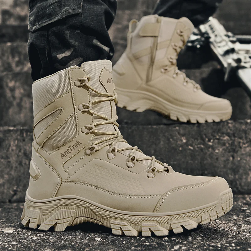 2025 New Tactical Boots Men Bo - Guipure Lace Panel recension och pris