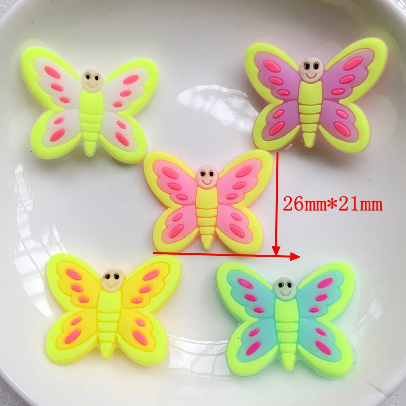 10pcs Cute Large butterfly PVC - Embellishment Glue Craft recension och pris