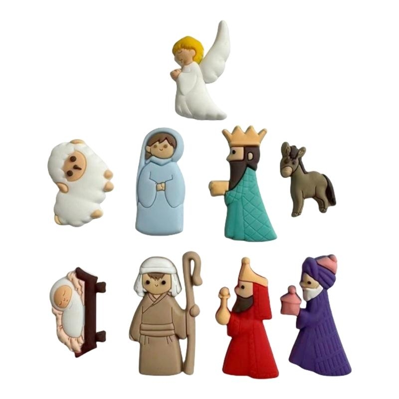 652F 9Pieces Nativity Scene Ch - Christmas Craft Embellishment recension och pris