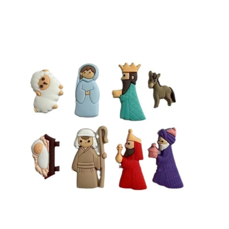652F 9Pieces Nativity Scene Ch - Christmas Craft Embellishment recension och pris