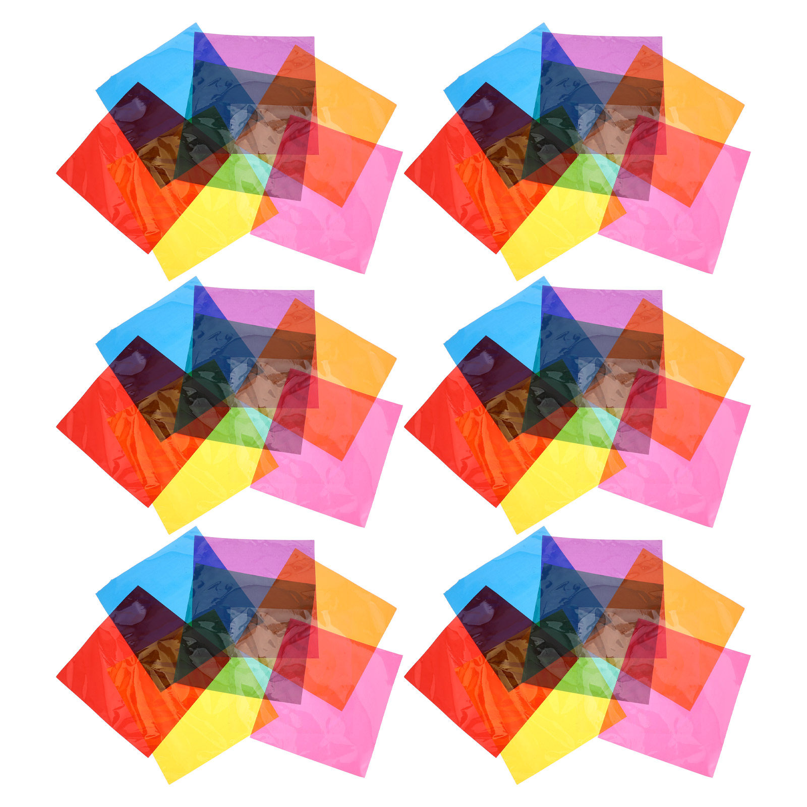 90Pcs Colored Cellophane Paper - Craft Embellishment recension och pris