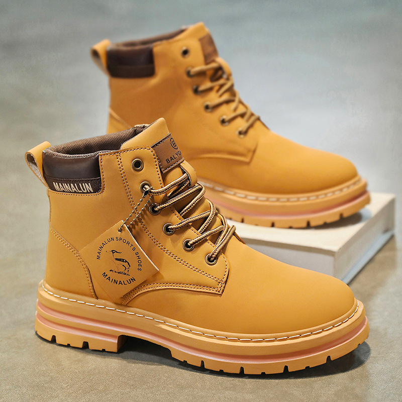 Classic Men High Top Boots Hig - Guipure Lace Panel recension och pris