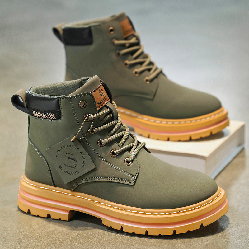 Classic Men High Top Boots Hig - Guipure Lace Panel recension och pris
