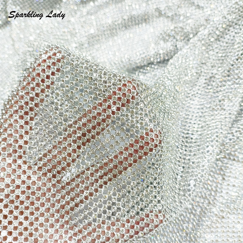 3MM Fashion Metal Rhinestone F - Crystal Mesh Fabric recension och pris