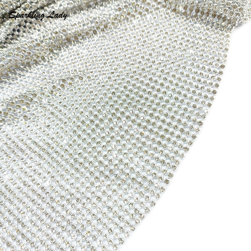 3MM Fashion Metal Rhinestone F - Crystal Mesh Fabric recension och pris