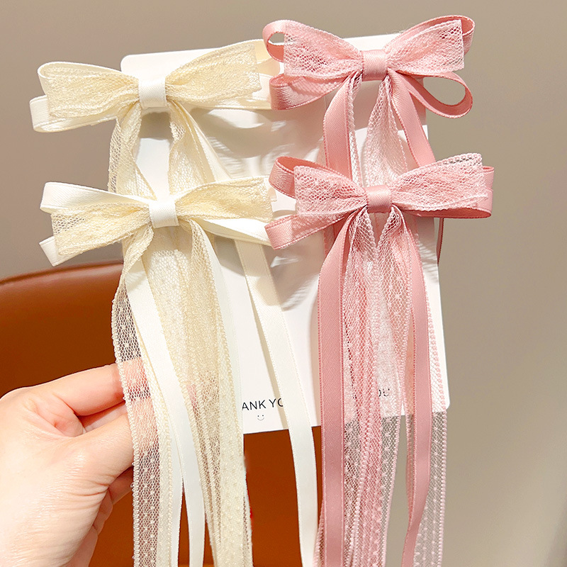Sweet Children Bowknot Hairpin - Tassel Fringe Trim recension och pris