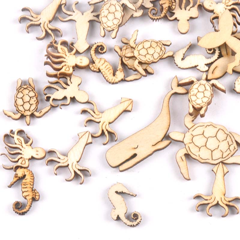 20Pcs 25-40mm Sea Turtle/horse - Craft Embellishment recension och pris