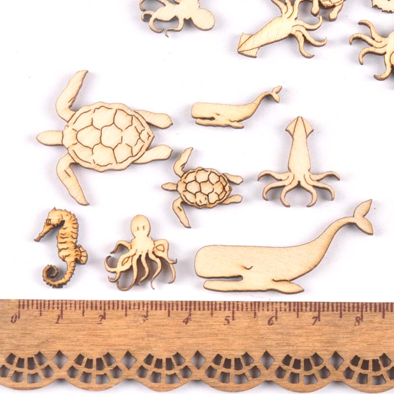 20Pcs 25-40mm Sea Turtle/horse - Craft Embellishment recension och pris