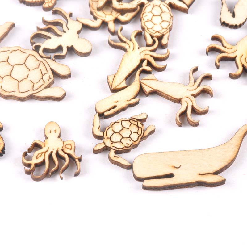 20Pcs 25-40mm Sea Turtle/horse - Craft Embellishment recension och pris