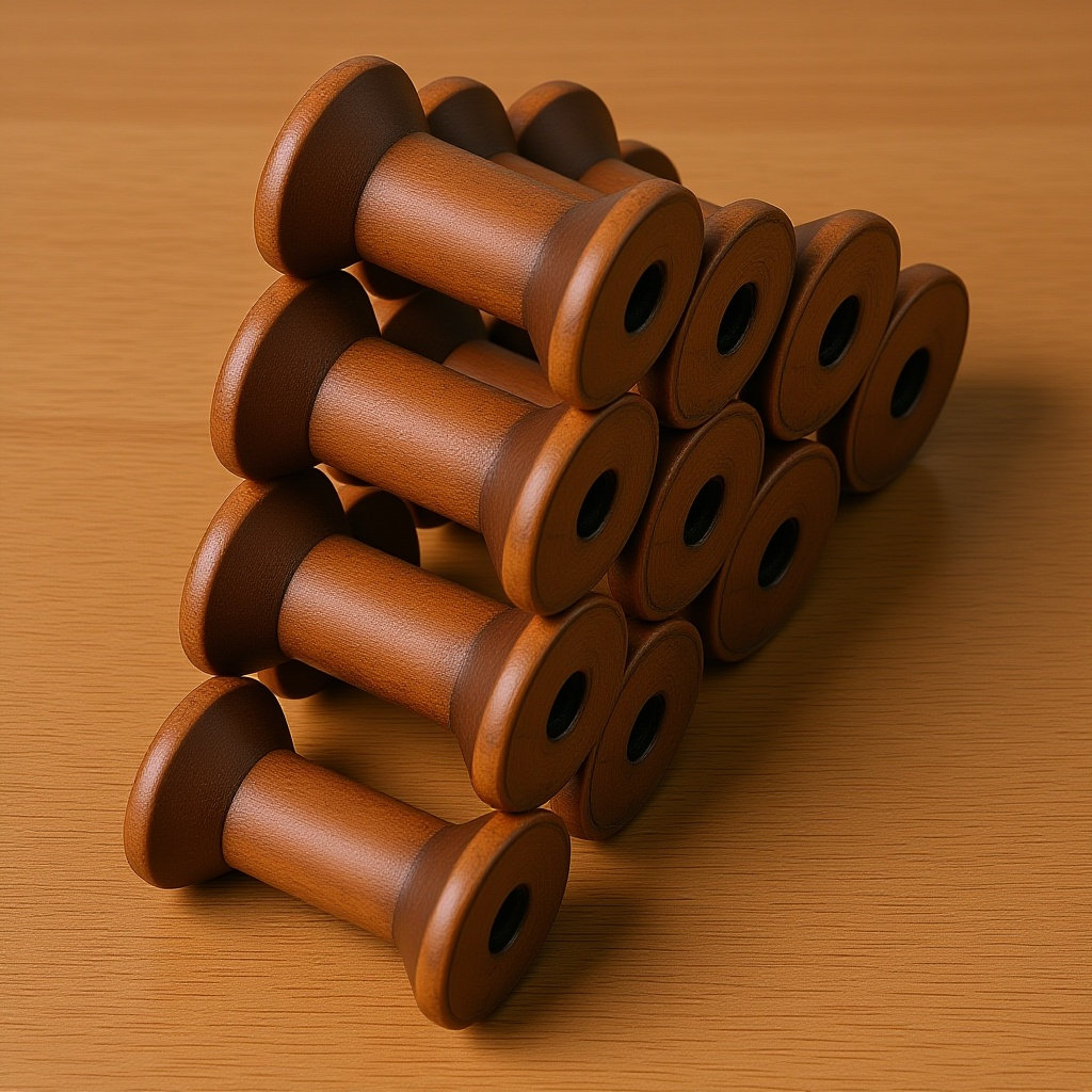 10Pcs Vintage Wooden Spools Na - Organza Ribbon Spool recension och pris