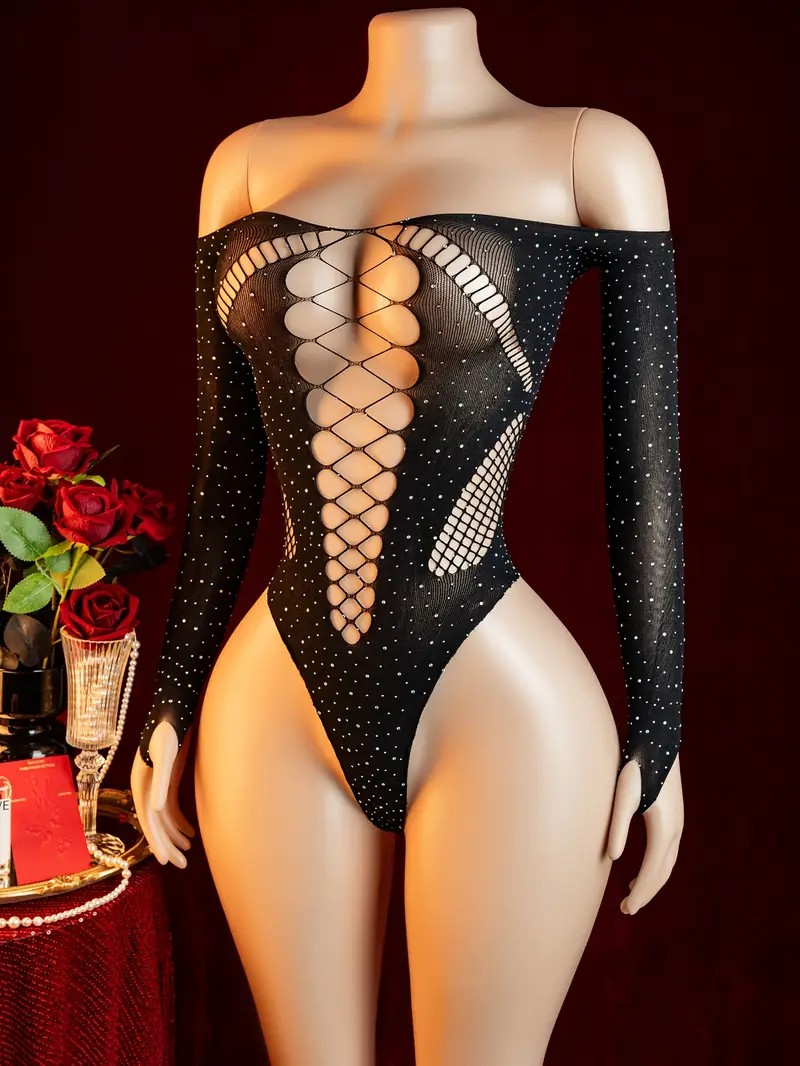 Rhinestone Fishnet Hollow Baby - Crystal Mesh Fabric recension och pris