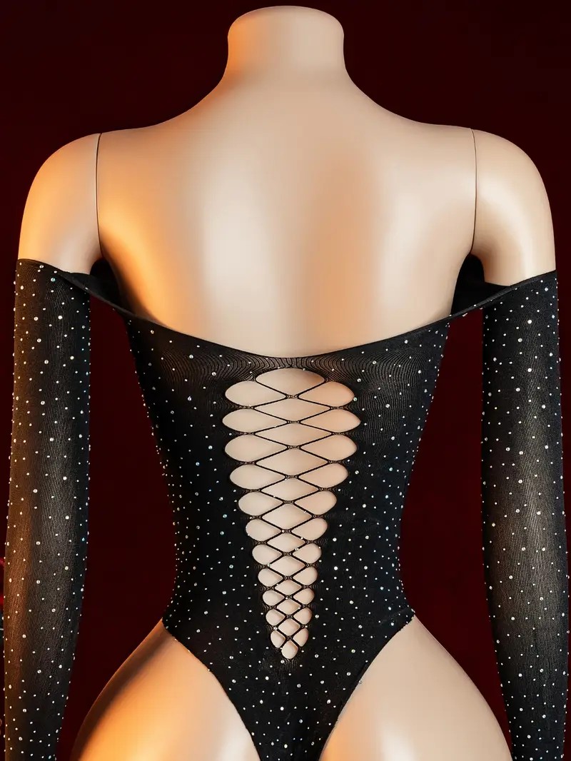 Rhinestone Fishnet Hollow Baby - Crystal Mesh Fabric recension och pris