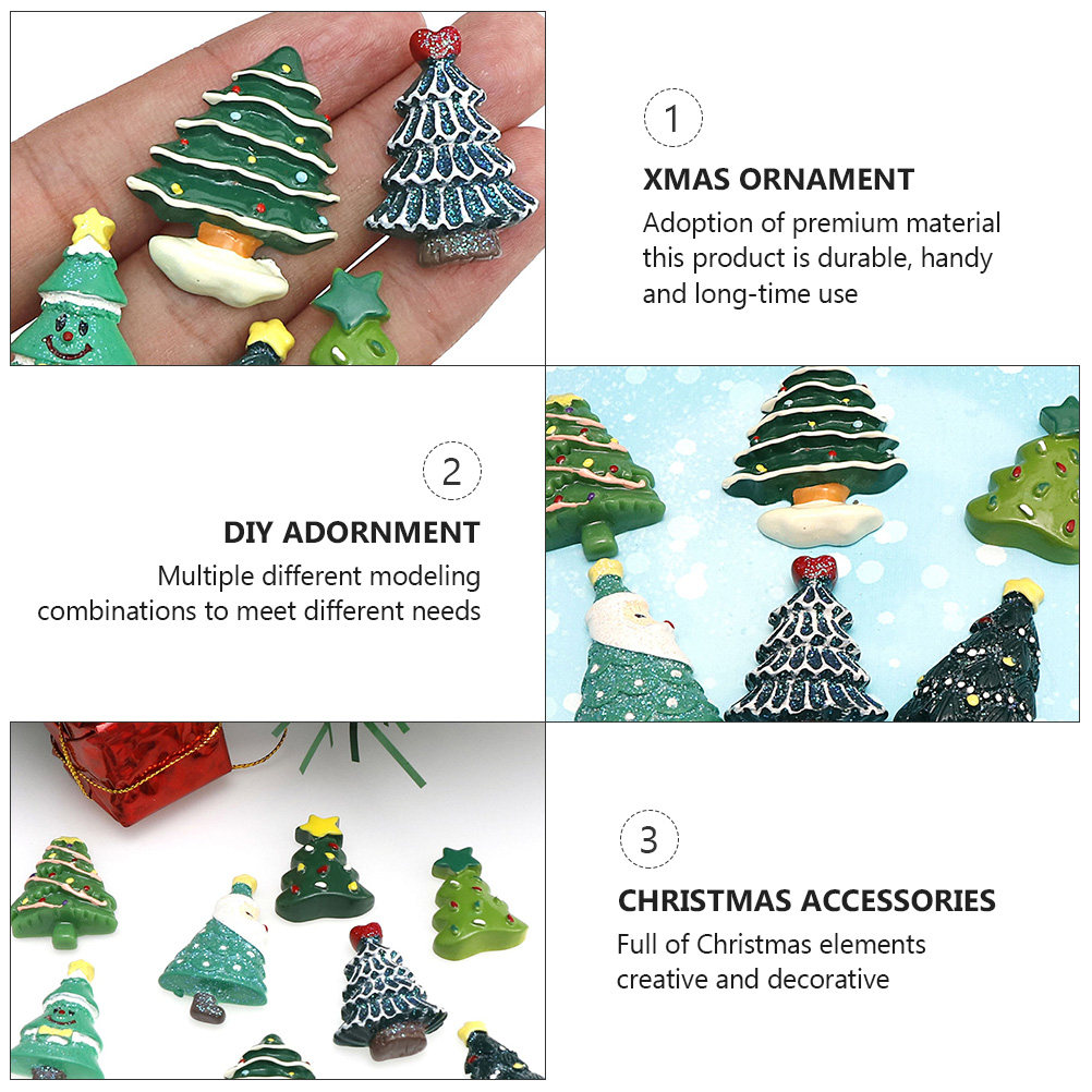 20Pcs Resin Xmas DIY Decoratio - Christmas Craft Embellishment recension och pris