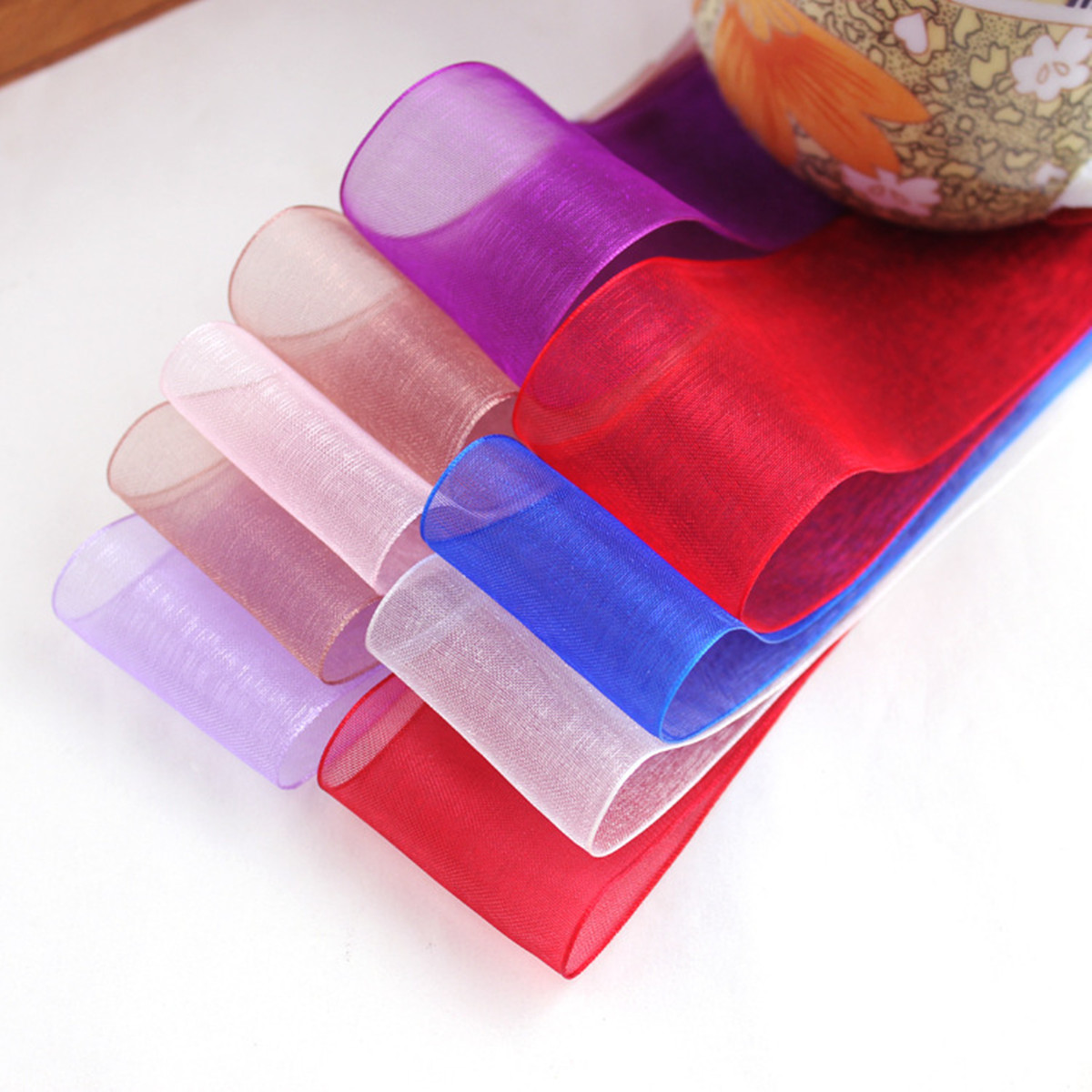 50 Yards 10/20/25mm Width Spoo - Organza Ribbon Spool recension och pris