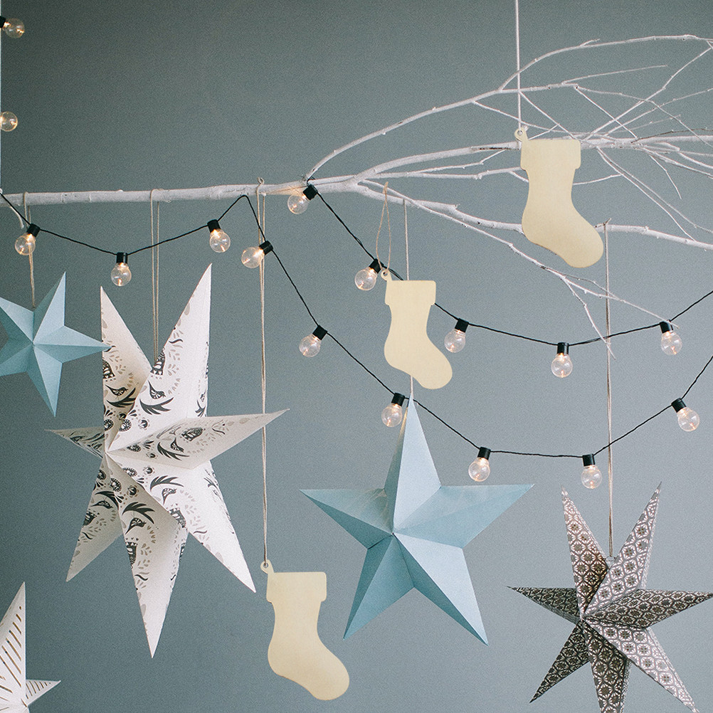 10pcs Christmas Stocking Woode - Christmas Craft Embellishment recension och pris