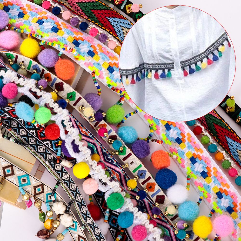 1yard Bohemia Tassel Lace Trim - Tassel Fringe Trim recension och pris