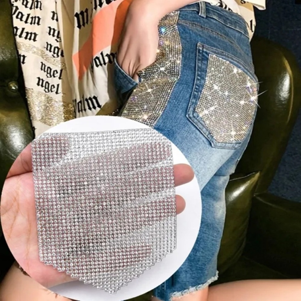 Luxury Rhinestone Patches Jean - Hotfix Rhinestone Sheet recension och pris