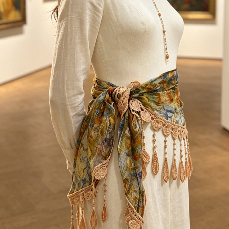 Vintage Floral Lace Hollow Tas - Tassel Fringe Trim recension och pris