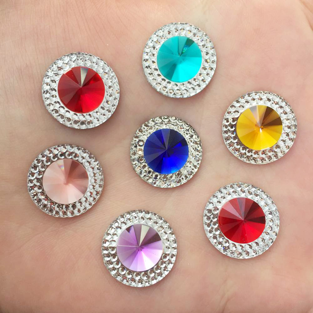 Resin 10/12/16mm Double Color  - Embellishment Glue Craft recension och pris