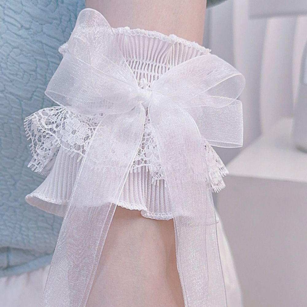 Arm Warmers Bowknot Arm Sleeve - Elastic Lace Trim recension och pris