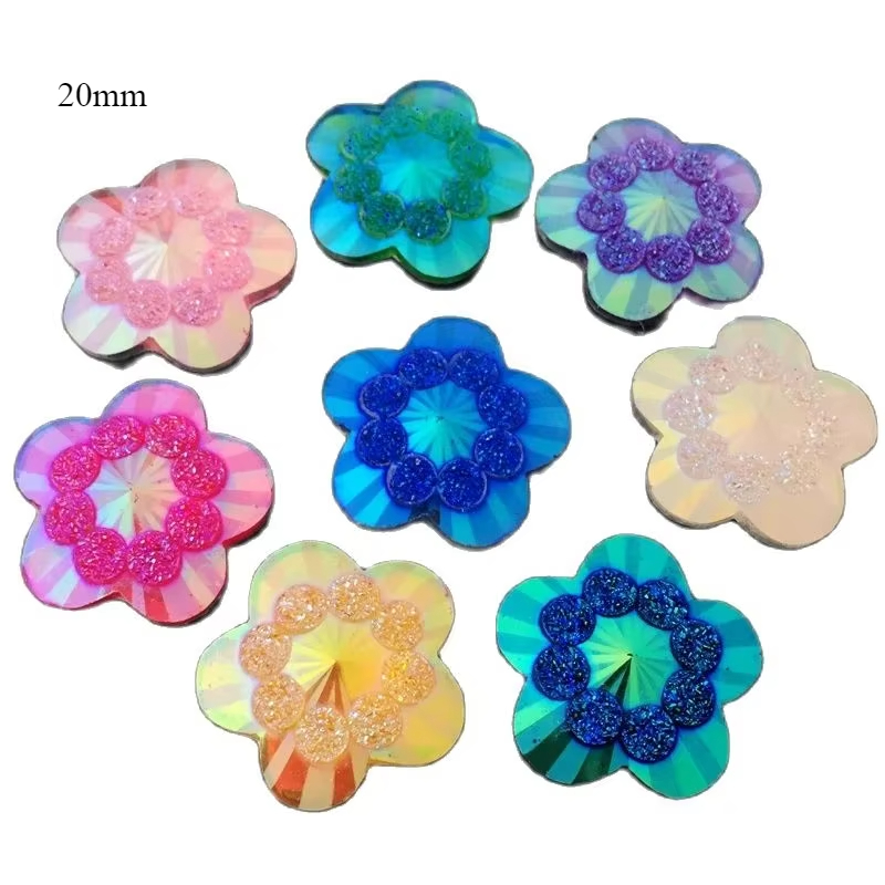 20pcs 20mm ab mixed color flow - Embellishment Glue Craft recension och pris