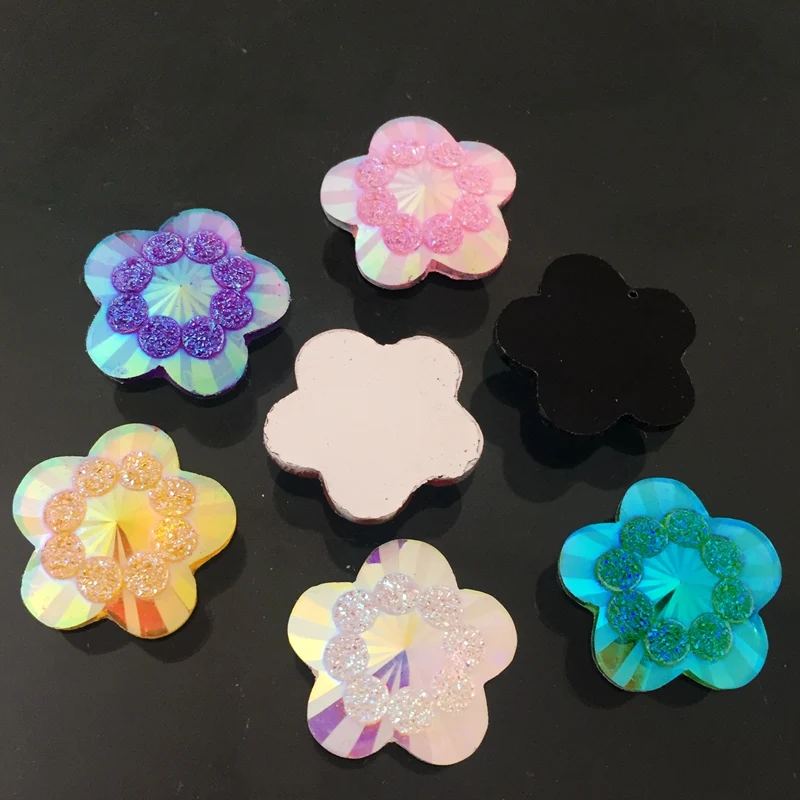 20pcs 20mm ab mixed color flow - Embellishment Glue Craft recension och pris