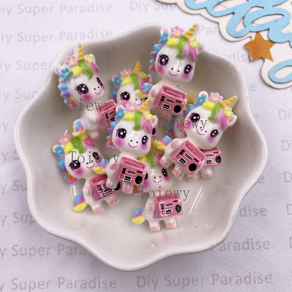 10pcs Resin Colorful Cartoon R - Christmas Craft Embellishment recension och pris
