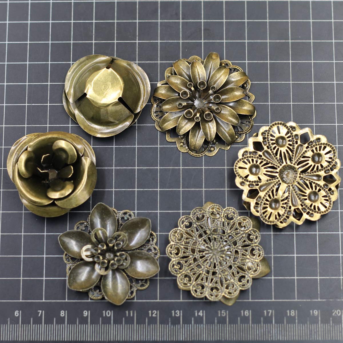 6Pcs Embellishments Combinatio - Craft Embellishment recension och pris