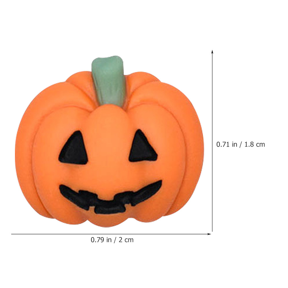 50Pcs Mini Resin Pumpkin Charm - Craft Embellishment recension och pris