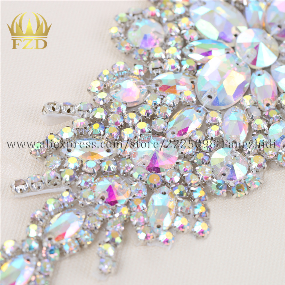 FZD 1 Piece AB Rhinestone Crys - Hotfix Rhinestone Sheet recension och pris