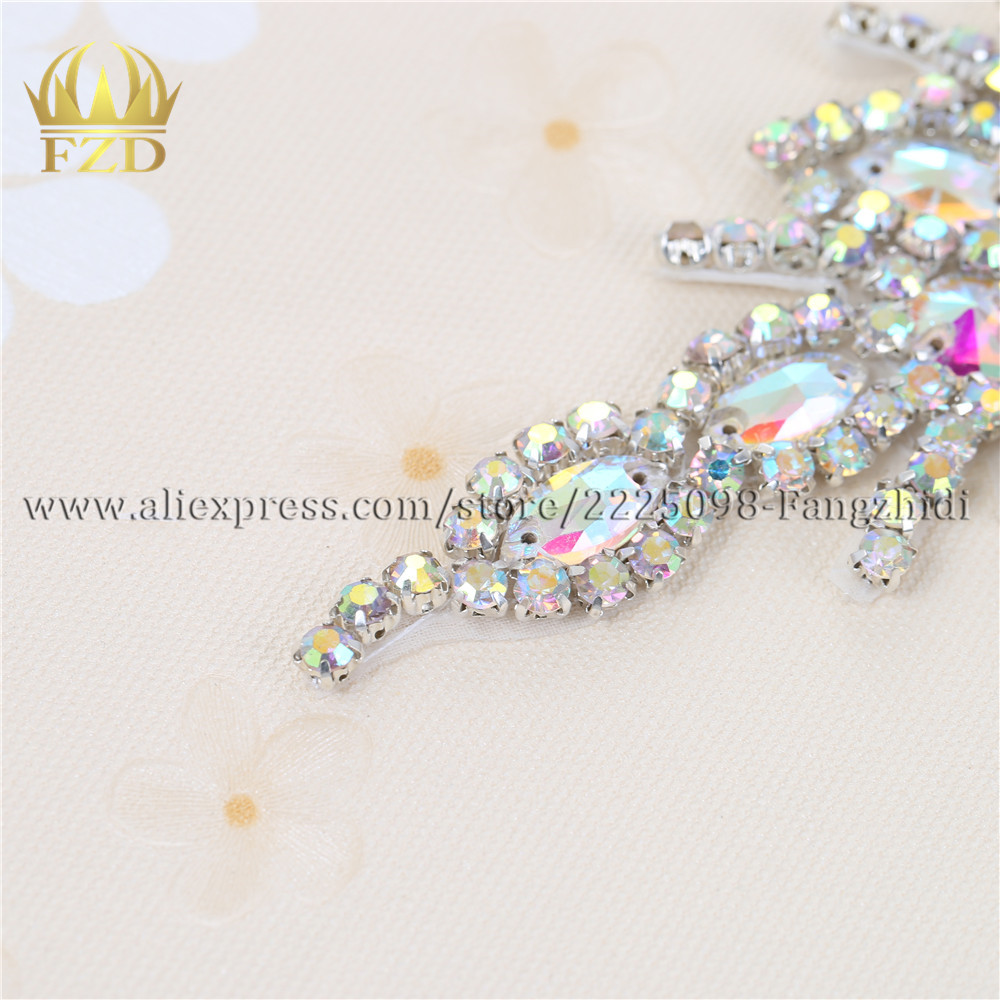 FZD 1 Piece AB Rhinestone Crys - Hotfix Rhinestone Sheet recension och pris