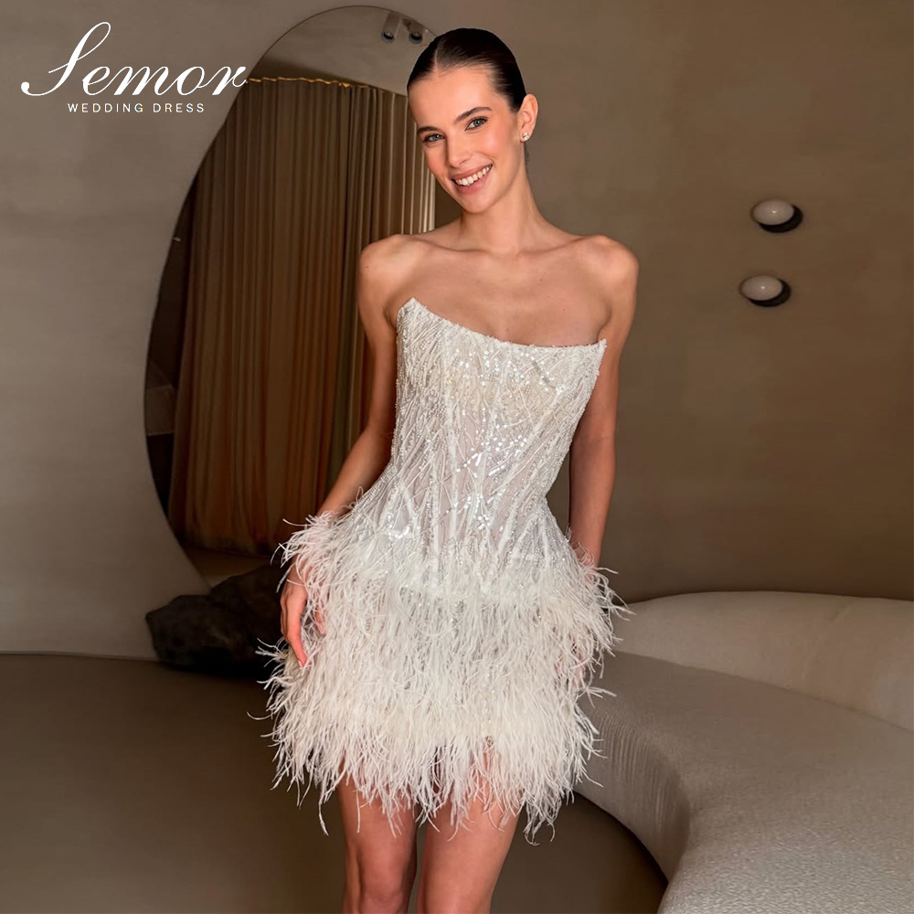 Semor Exquisite Short Wedding  - Tassel Fringe Trim recension och pris