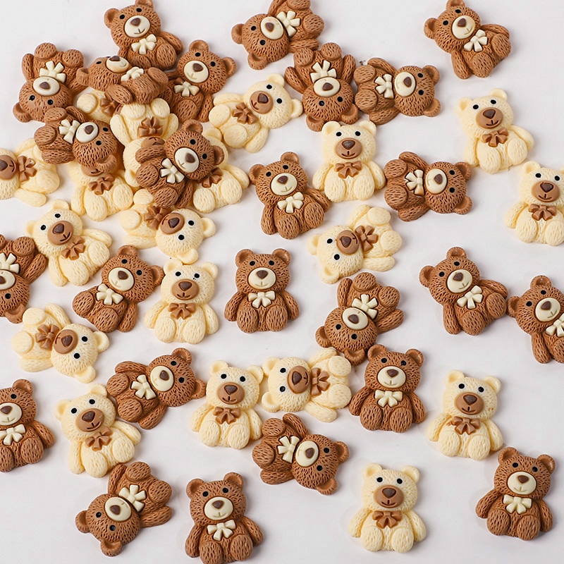 10/30/50pcs Resin Teddy Bear C - Embellishments For Scrapbooking recension och pris