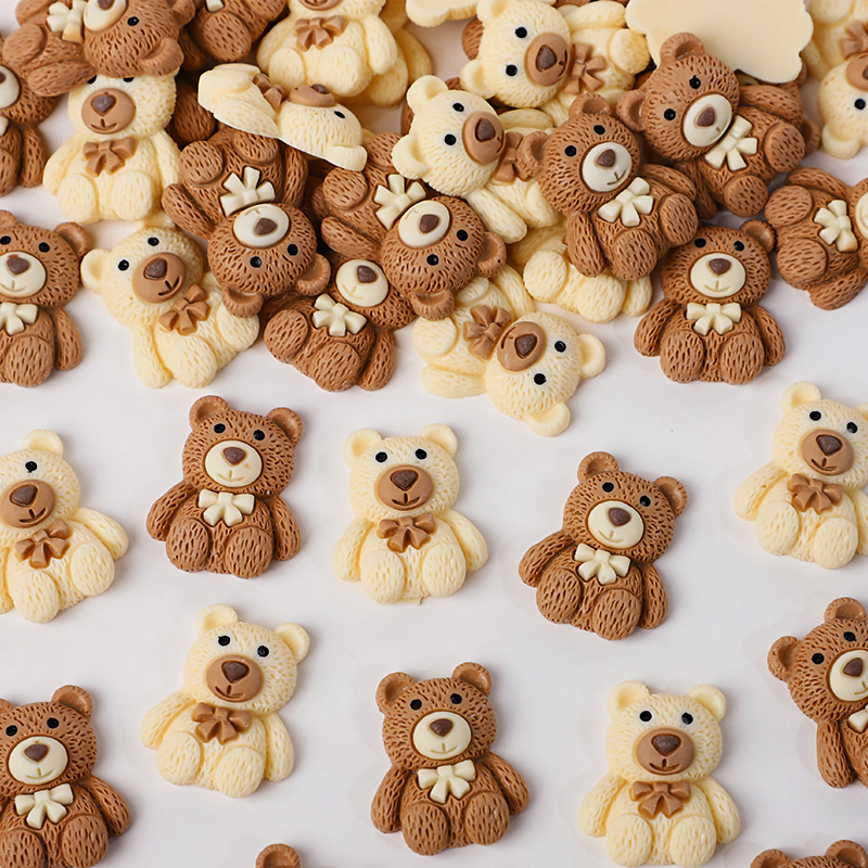 10/30/50pcs Resin Teddy Bear C - Embellishments For Scrapbooking recension och pris