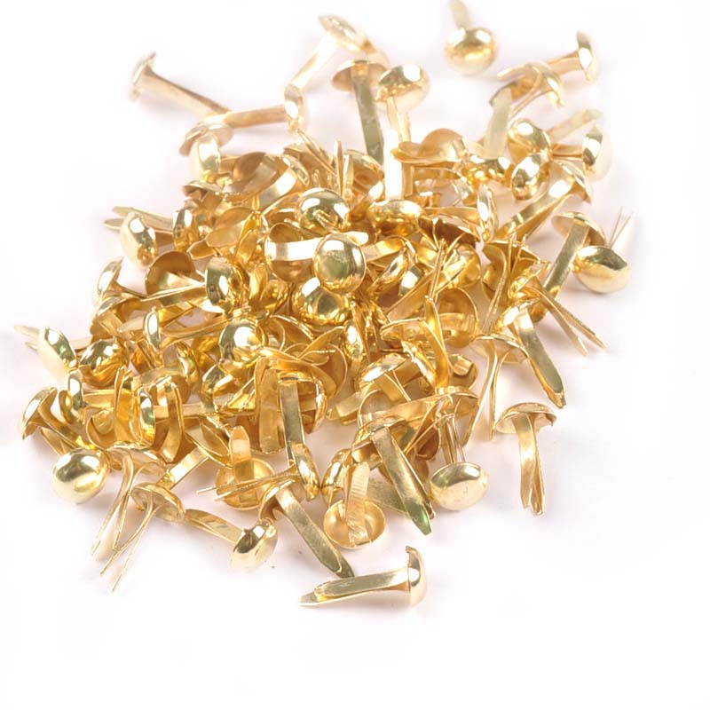 100Pcs Mix Round Brads Silver/ - Embellishments For Scrapbooking recension och pris